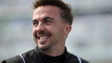FILE - Frankie Muniz, driver of the #30 Hair Club Ford,
