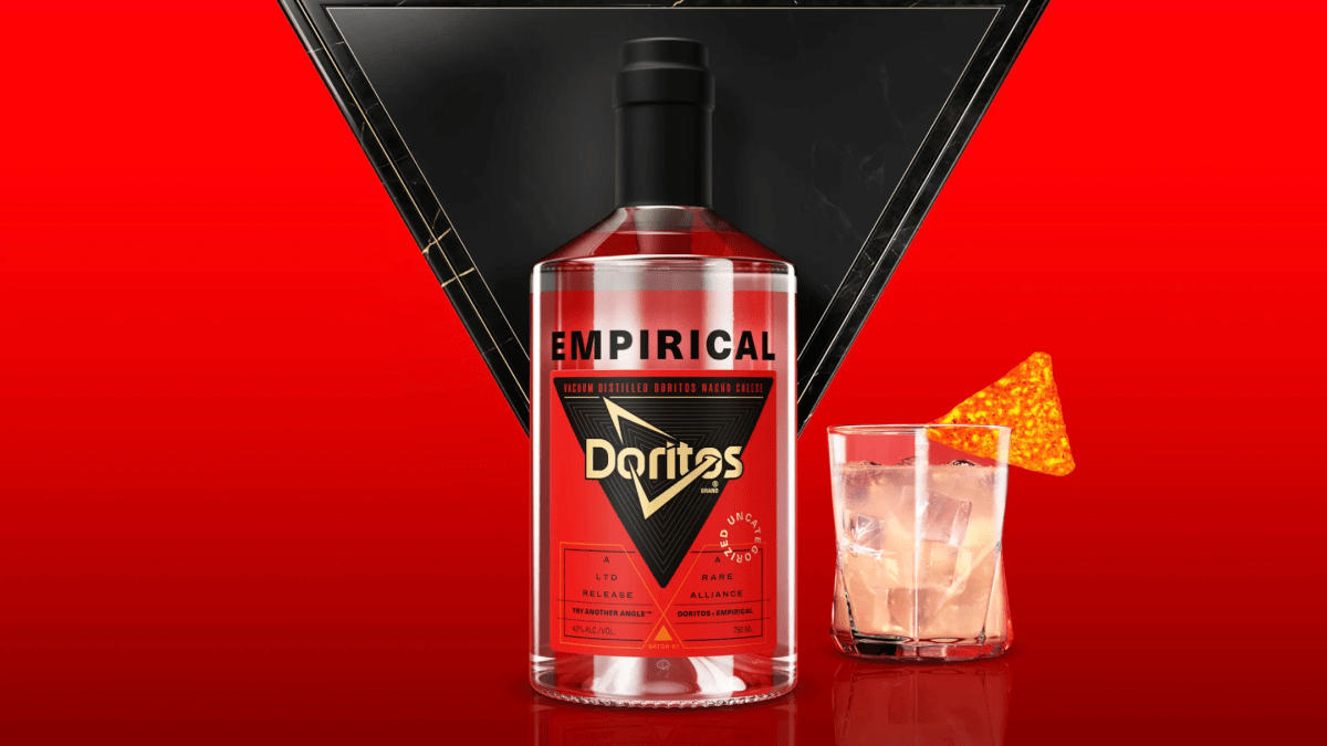 Consume your Doritos? Nacho cheese-flavored liquor is now a detail