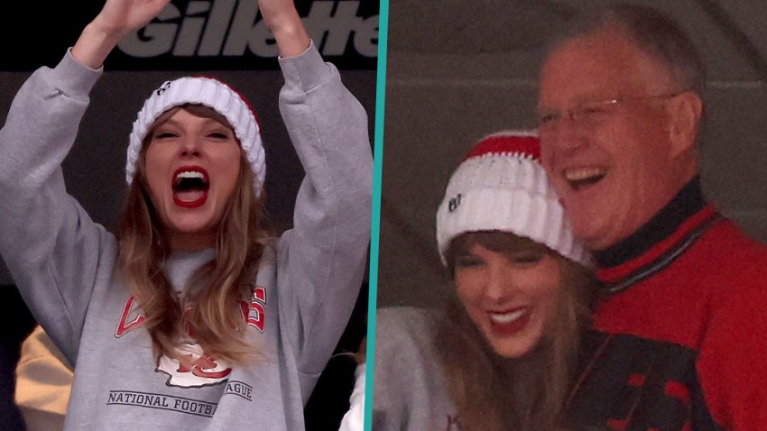 Taylor Swift cheers on Travis Kelce with dad Scott at Chiefs game – NBC 6 South Florida
