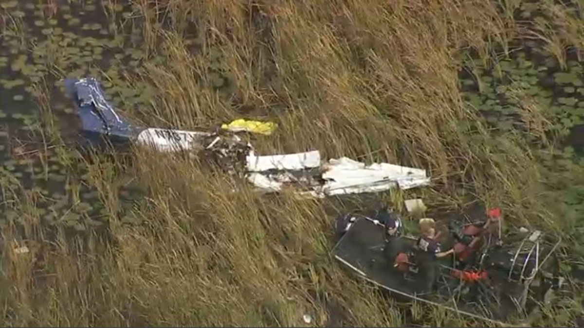 Small plane crashes in the Everglades near Broward leaving 2 dead NBC
