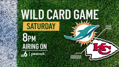 Where you can watch the AFC Wild Card match between Dolphins vs. Chiefs on Saturday