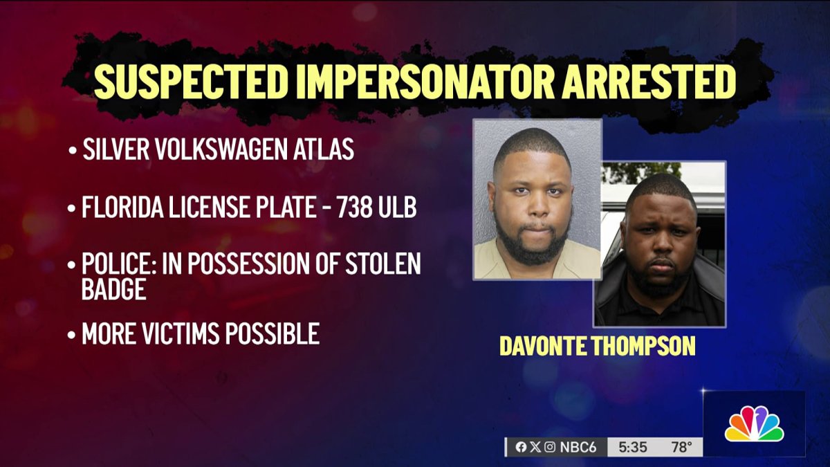Man accused of impersonating police officer in Pembroke Pines – NBC 6 ...