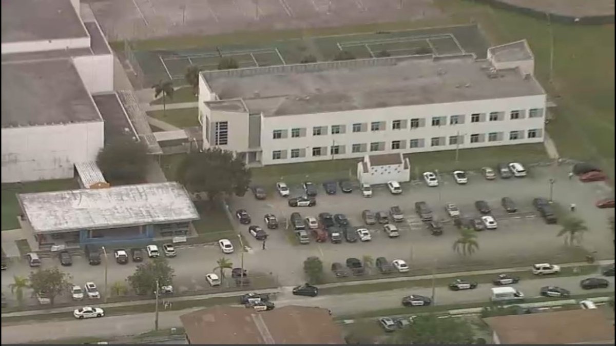 Police respond to North Miami Beach High School after reports of