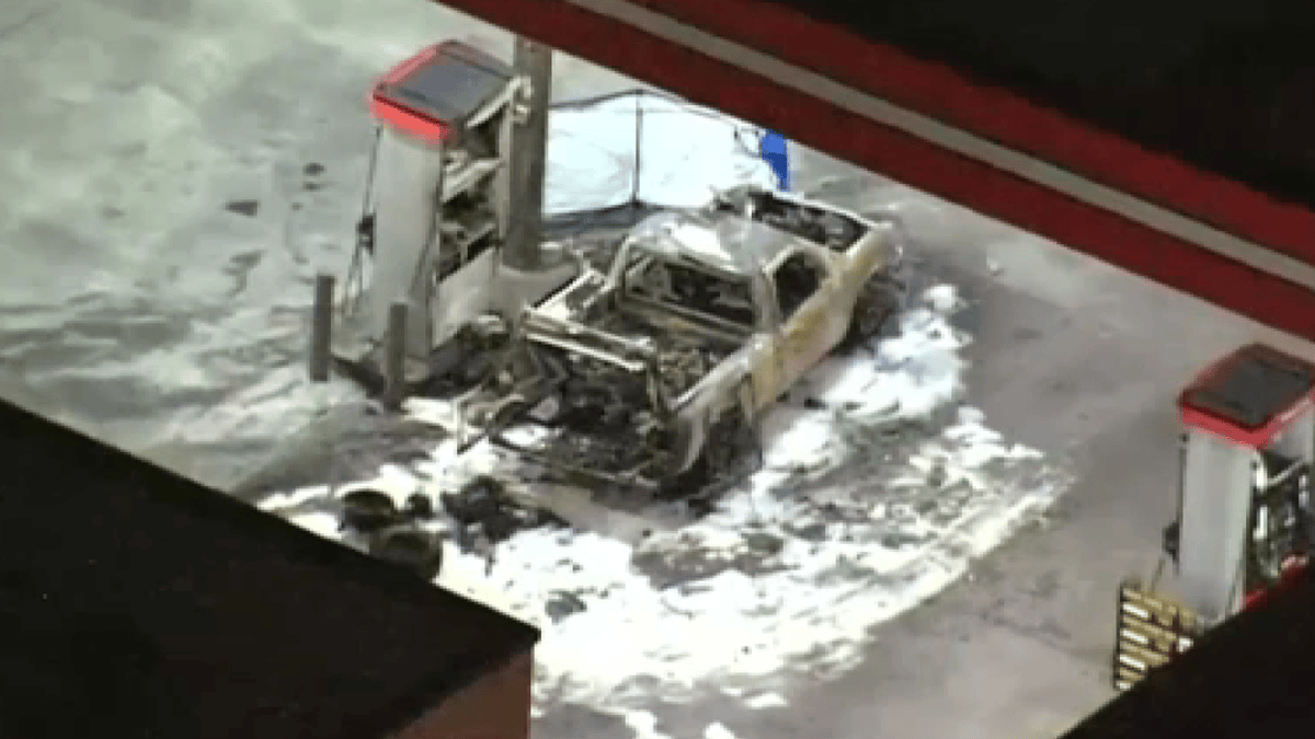 Body found after pickup truck is engulfed in flames at Broward Racetrac ...