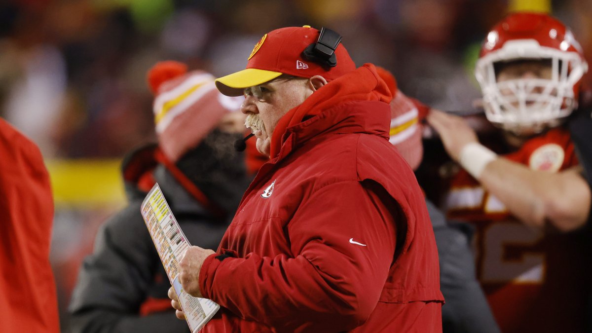 Andy Reid’s mustache has icicles in Chiefs-Dolphins playoff game – NBC ...