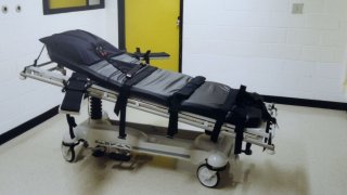 File. This undated photo shows the death chamber at the Georgia Diagnostic Prison in Jackson, GA. British national Tracy Housel is scheduled to be executed by lethal injection March 12 at the prison.