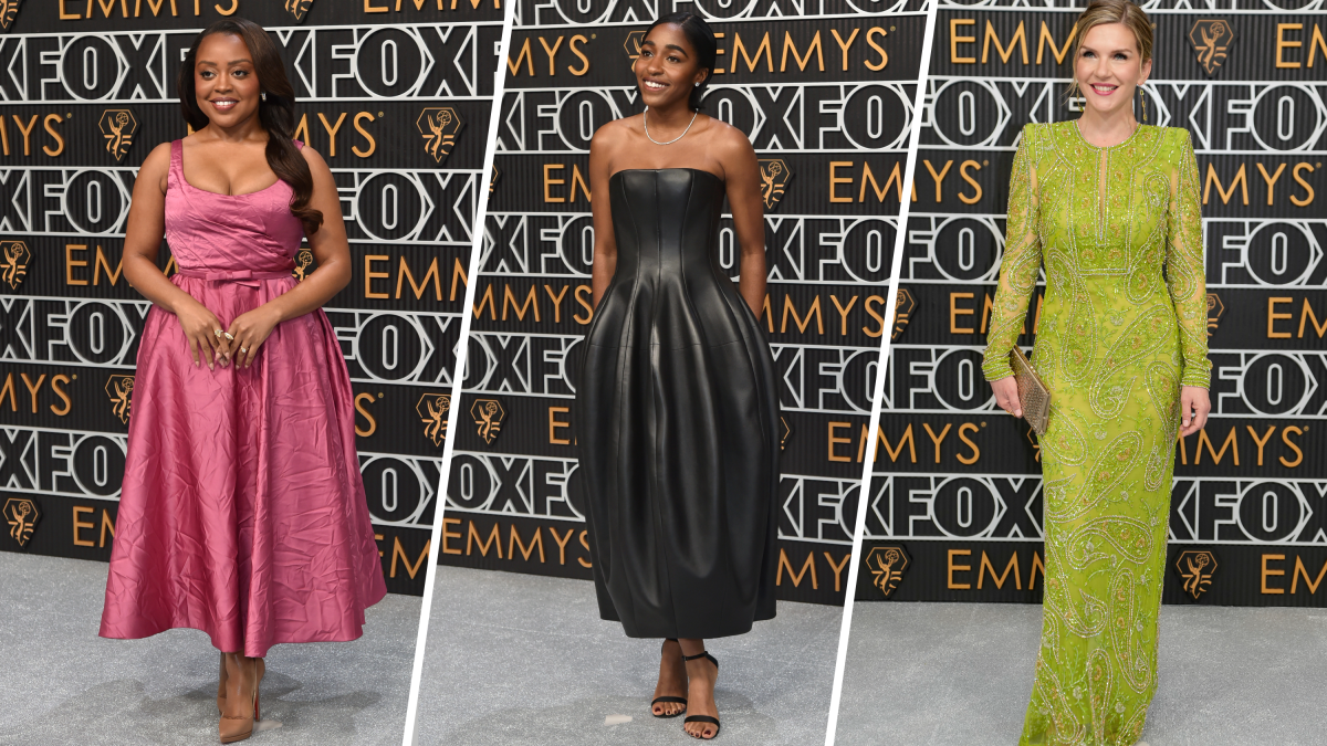 Quinta Brunson, Ayo Edebiri and Rhea Seehorn light-weight up the Emmy Awards silver carpet