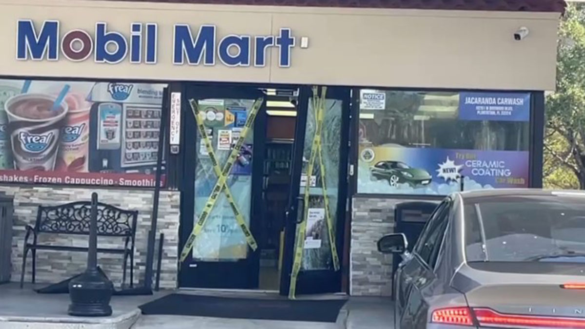 Man shot by Plantation Police after ramming car into a gas station dies ...