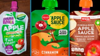 FDA image of recalled applesauce products
