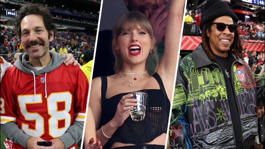 Taylor Swift & Hollywood friends take over Super Bowl 58