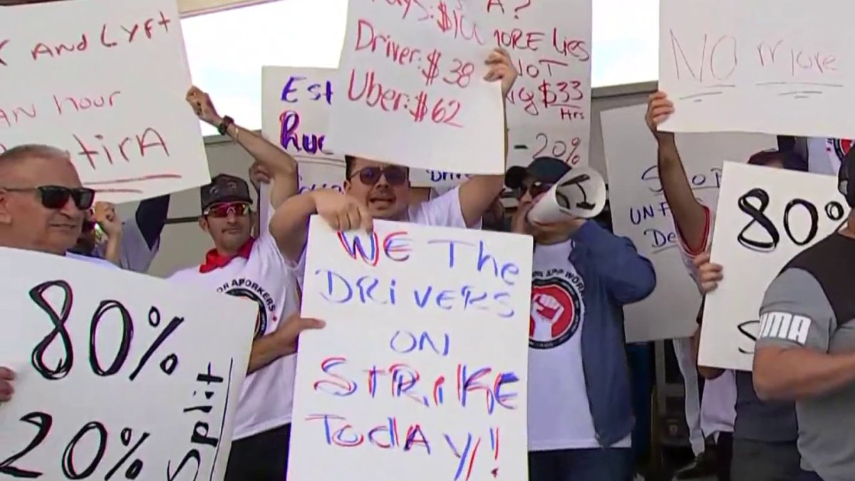 South Florida rideshare drivers on strike, demand fair pay NBC 6