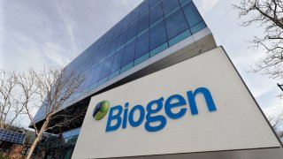 The Biogen Inc., headquarters is pictured.