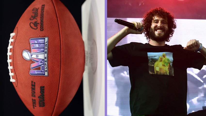 Rapper Lil Dicky makes his pick for Super Bowl 58
