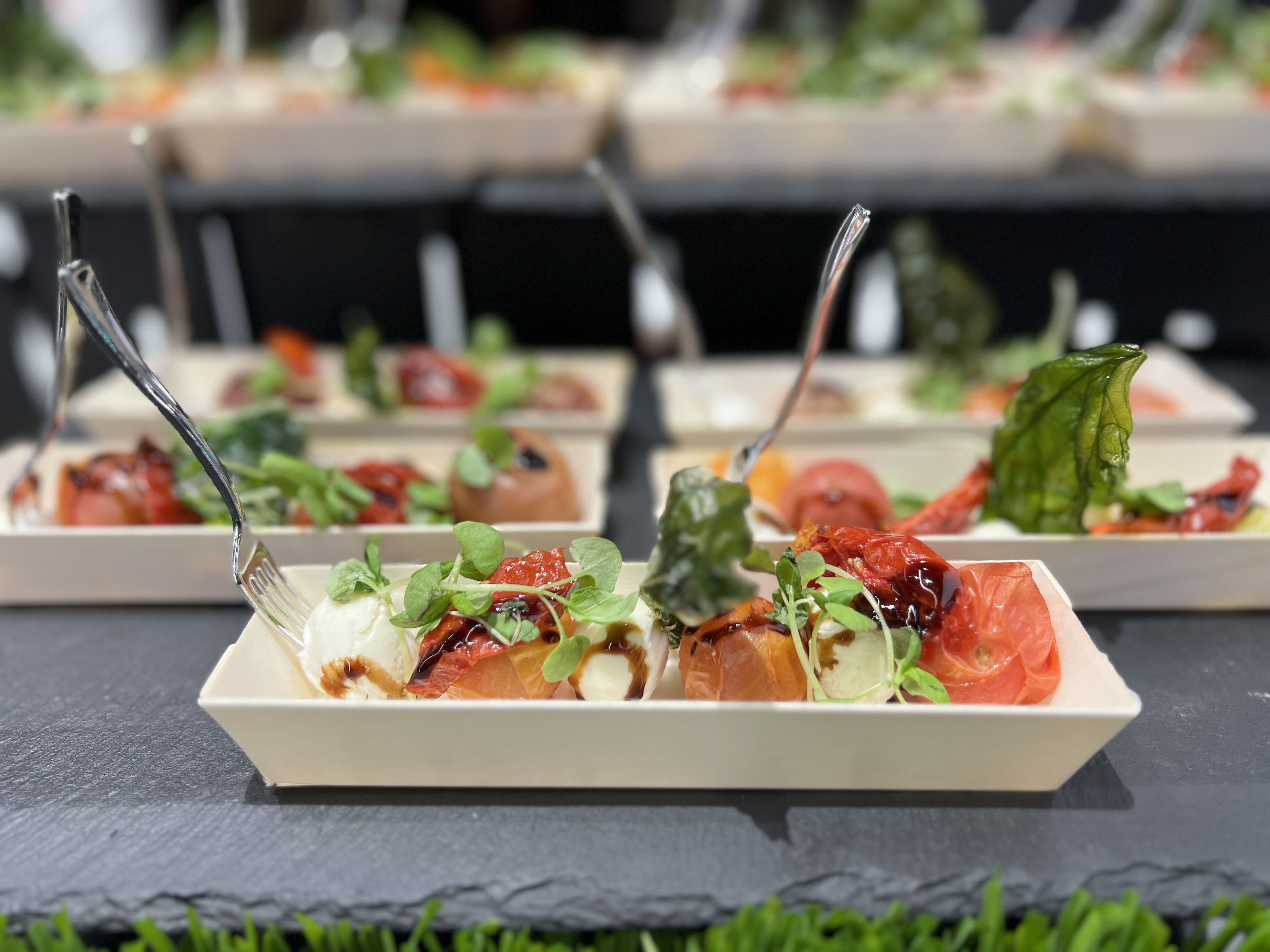 Caprese salad for Super Bowl 58.