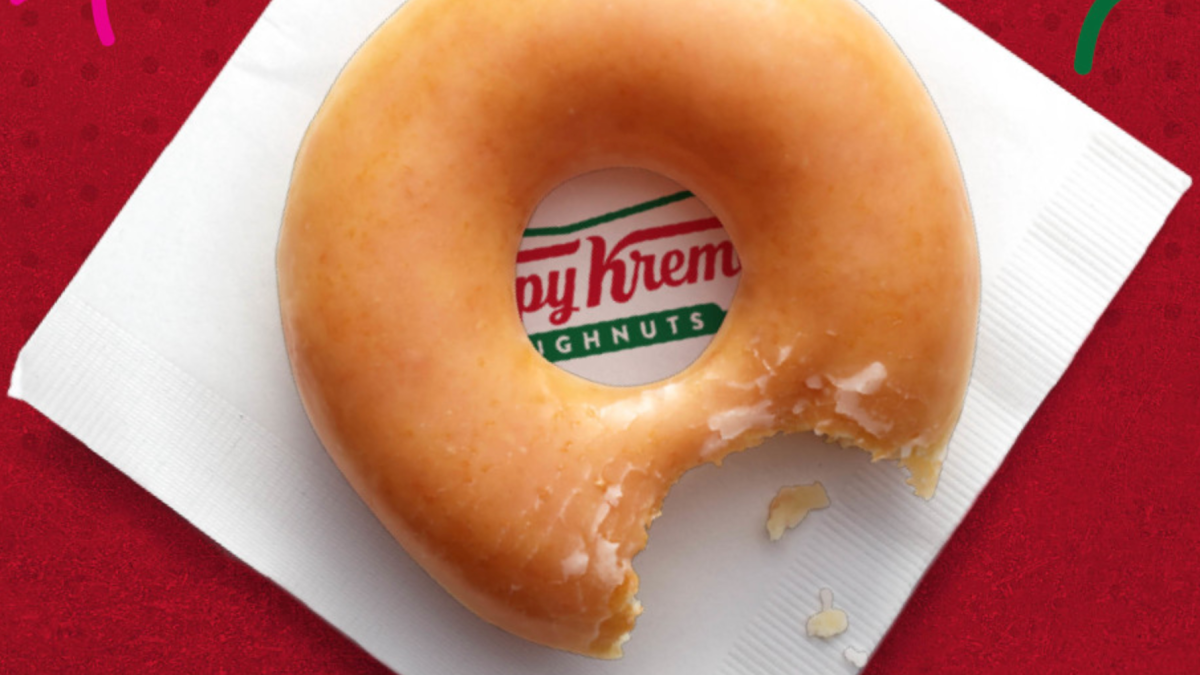 Krispy Kreme is offering absent free doughnuts this Saturday — no order required