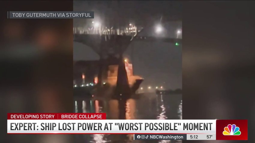 Expert: Ship that hit Baltimore bridge lost power at ‘worst possible' moment