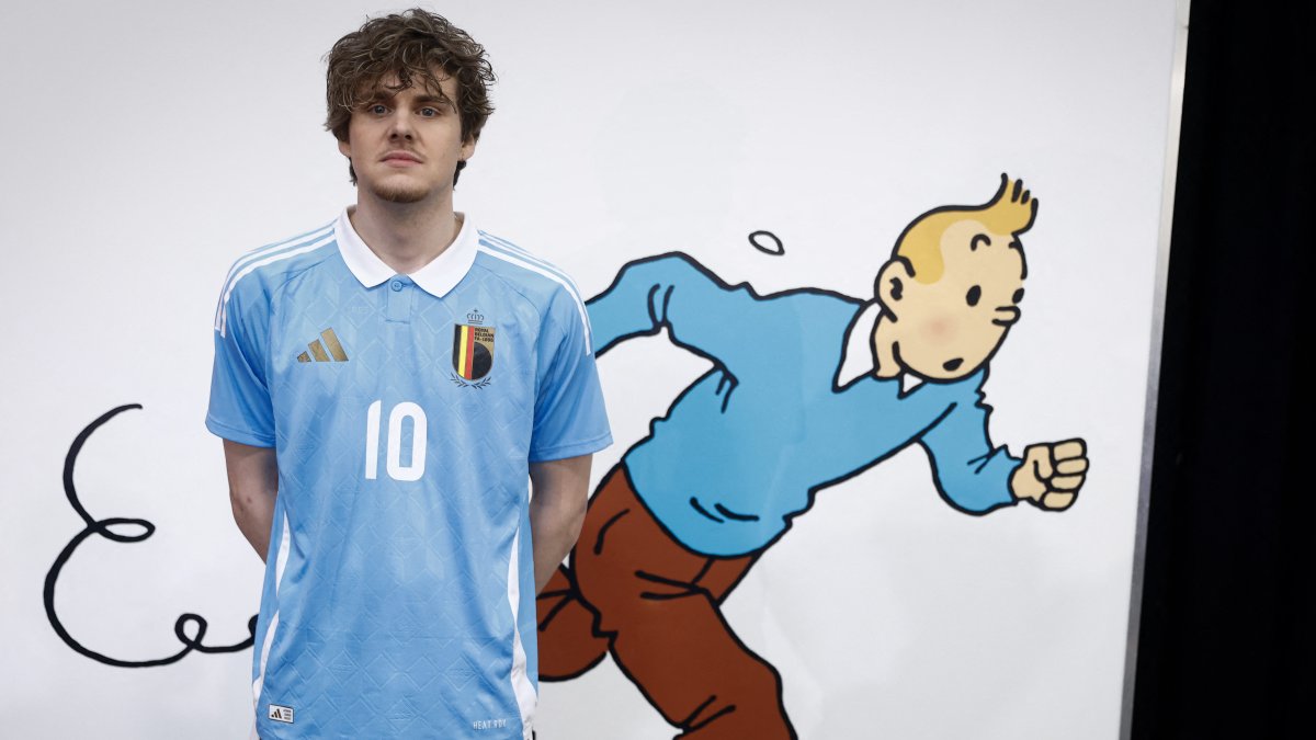 Belgium’s Euro 2024 kit tributes to comic book legend Tintin NBC 6