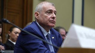 Lev Parnas, former associate of Rudy Giuliani, testifies during a hearing before the House Oversight and Accountability Committee on March 20, 2024 on Capitol Hill in Washington, DC.