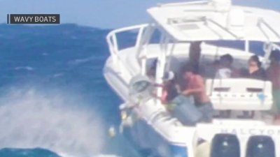 Video shows boaters dumping trash into the ocean