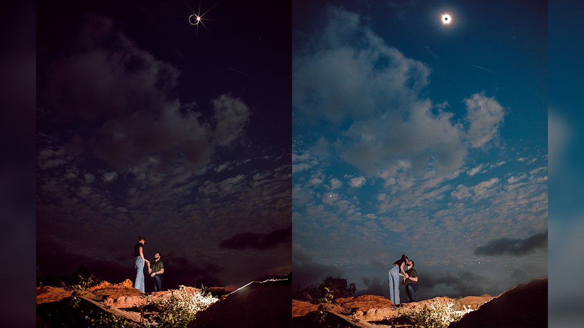 Man proposes to woman during 2024 solar eclipse in Texas – NBC 6 South Florida - Vimarsana News