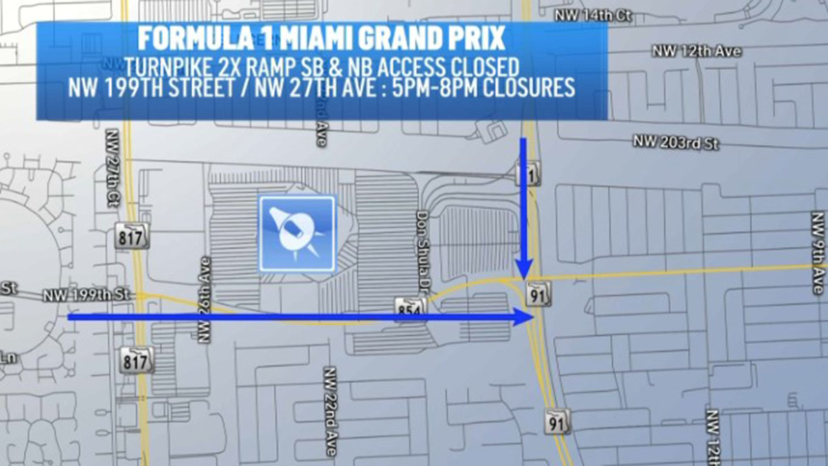 Road closures begin for Formula 1 Miami Grand Prix – NBC 6 South Florida
