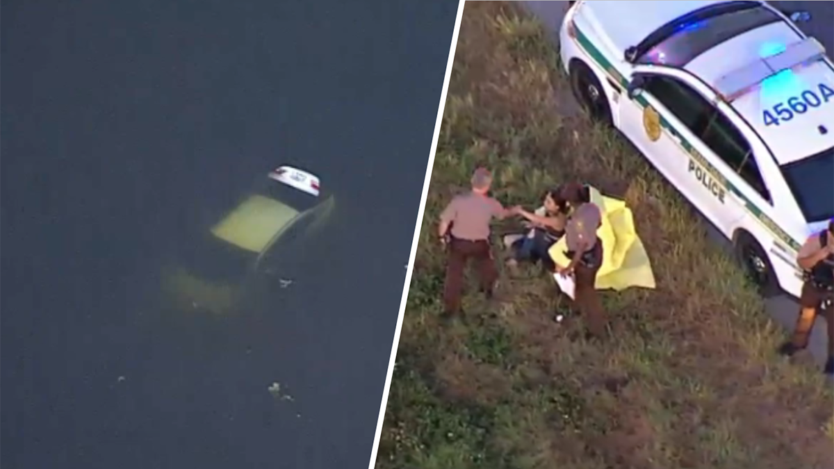 Authorities respond after car crashes into canal near the Turnpike in Miami-Dade – NBC 6 South Florida