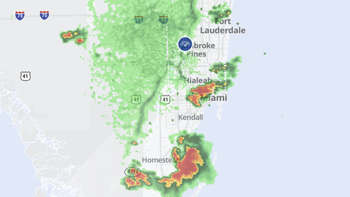 Doppler radar Miami Track storms - 052824 First Alert Doppler 6000