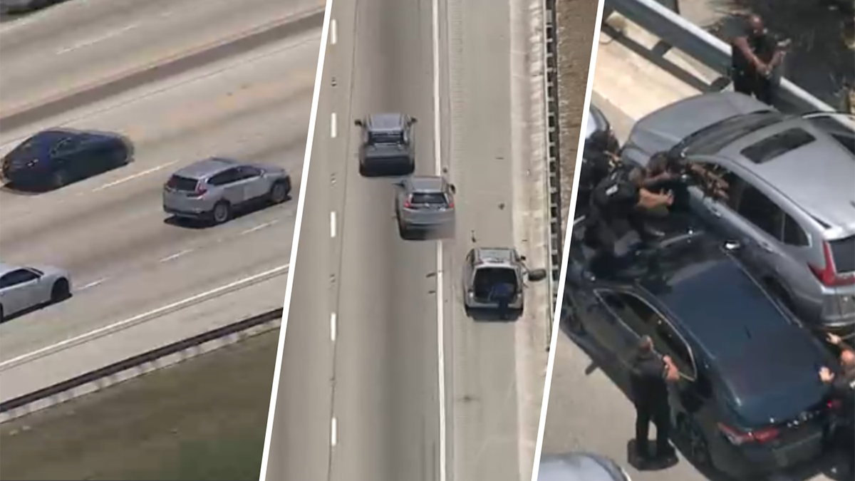 Suspects in custody after police chase ends on Palmetto Expressway in ...