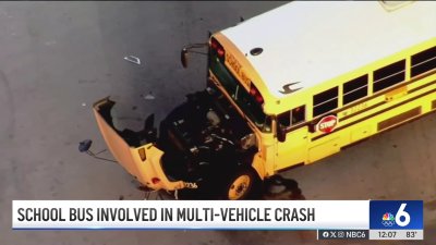 School bus involved in crash in Miami Gardens