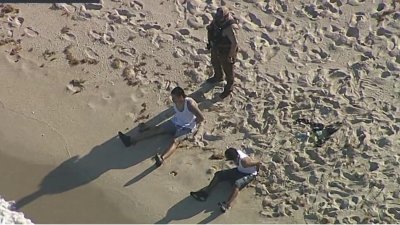 Two people in custody on Haulover Beach
