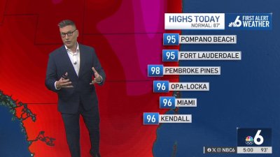 South Florida hits records on a hot May 15