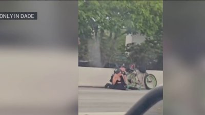 Highway video shows Medley officer struggle with woman arrested with fake gun, police say