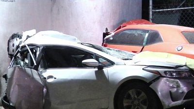 Two cars crash into NW Miami-Dade church