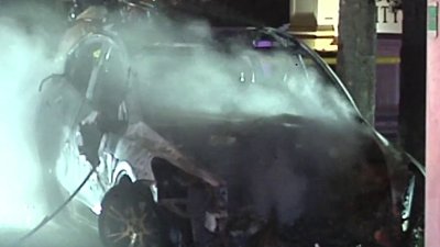 1 dead after car fire in Weston