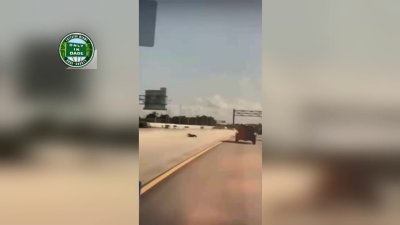 Video shows moment tanker truck rolled over on Turnpike in SW Miami-Dade