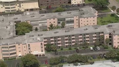 Aerial view of Lauderdale Lakes apartment where 14-year-old allegedly murdered grandmother