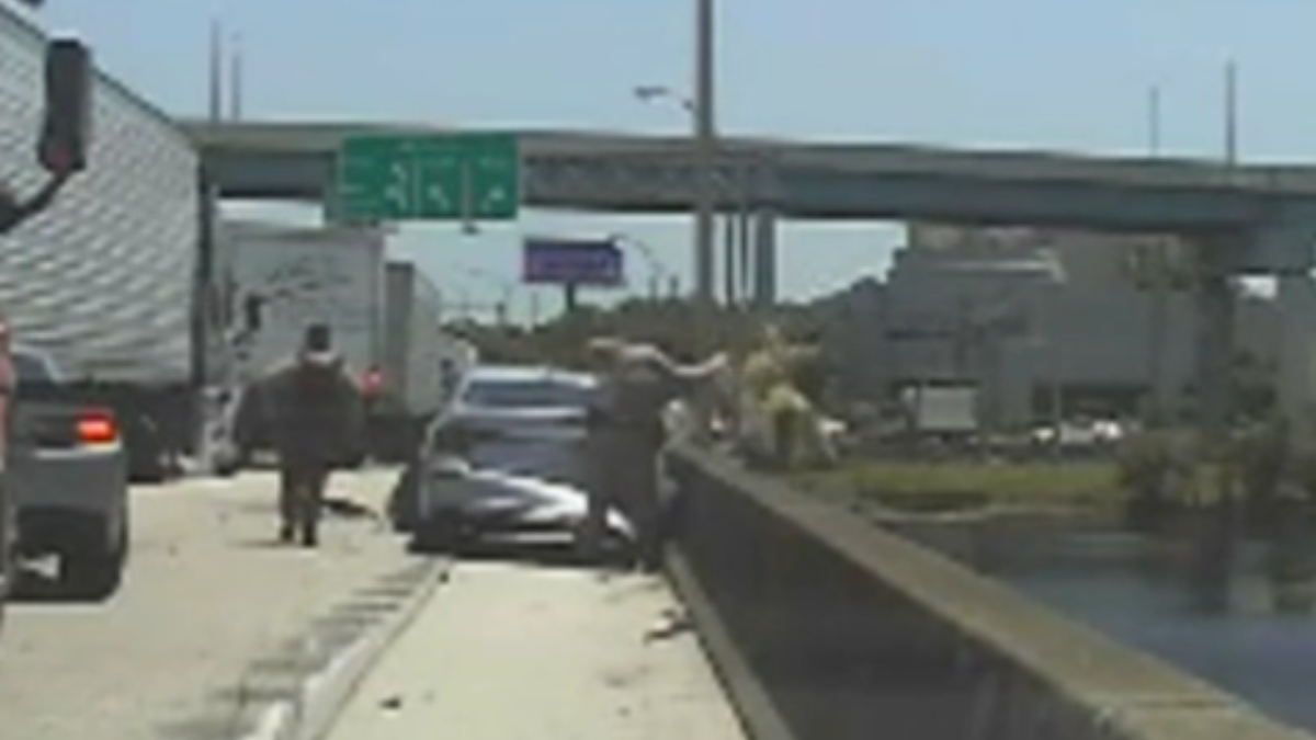 Dash cam video shows Miami-Dade chase that ended in water rescue – NBC 6 South Florida