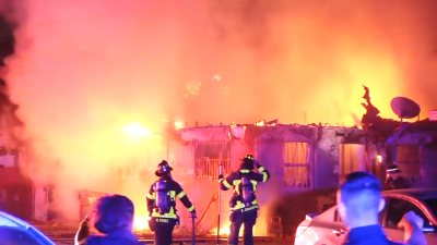 Fire investigation underway in Miami after quadplex is engulfed in flames