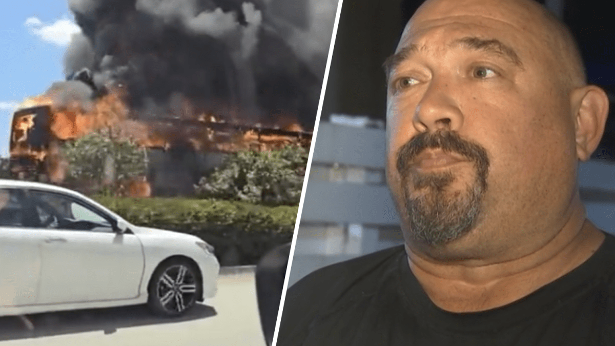 Driver describes moment tour bus burst into flames on I-595 – NBC 6 South Florida - Vimarsana News