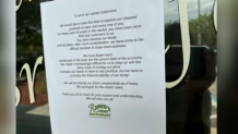 A letter posted on the door of Romeu's Cuban Restaurant in Southwest Ranches on Thursday, May 30, 2024. 