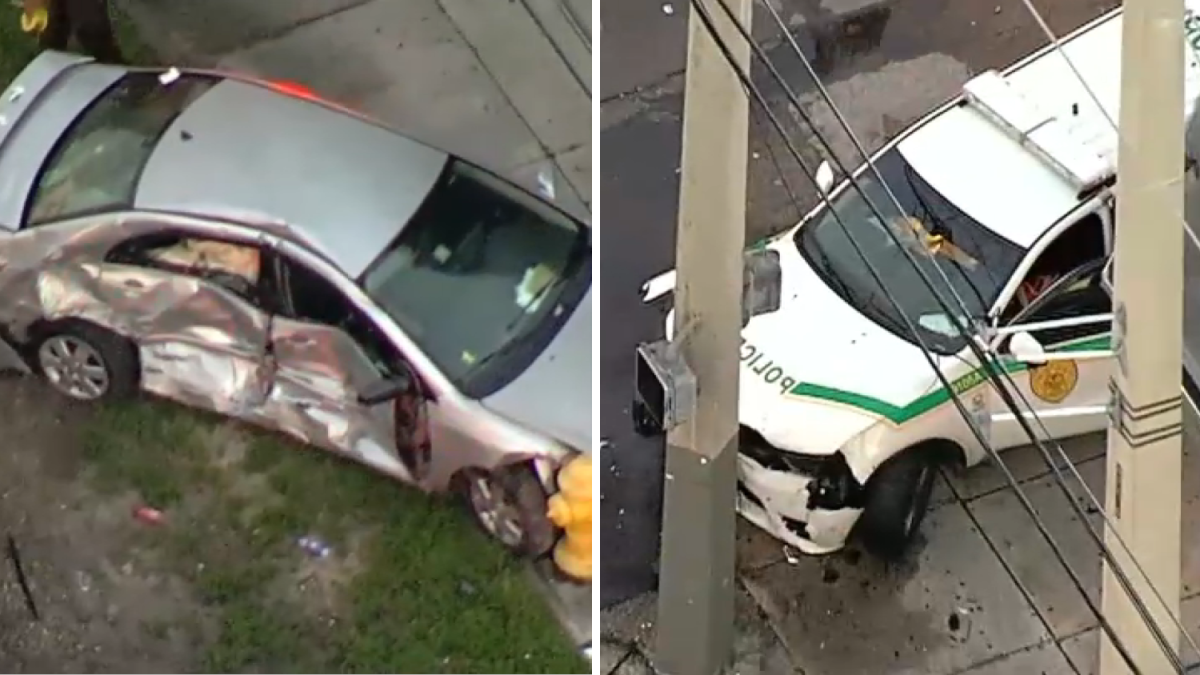 Man hospitalized after crash involving Miami-Dade Police cruiser in Little Haiti – NBC 6 South Florida