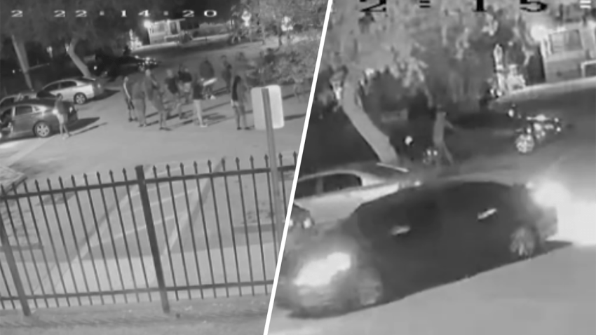 Authorities have released new video of a fight and shooting in West Park back in April that left a girl and a man hospitalized as they search for the people responsible.