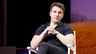 Airbnb CEO Brian Chesky appears at “The Game Plan: Strategies for Entrepreneurs” at Airbnb Open in Los Angeles on Nov. 19, 2016.