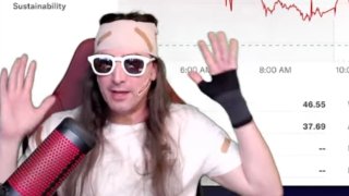 Keith Gill, aka Roaring Kitty, hosting a YouTube livestream on June 7th, 2024.