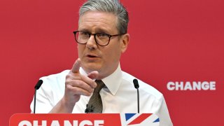Labour Party leader Sir Keir Starmer speaks ahead of the U.K.’s general election on July 4, 2024.
