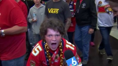 Young Florida Panthers super fan goes viral during Stanley Cup Final