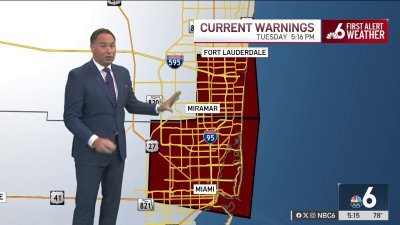 Flash flood warnings issued for parts of Miami-Dade and Broward