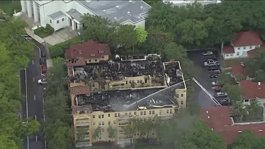 Demolition begins at Temple Court Apartments in Miami after massive fire