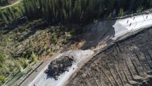 Teton Pass collapsed section