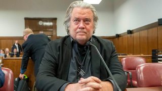 FILE - Steve Bannon appears in court in New York, Jan. 12, 2023.